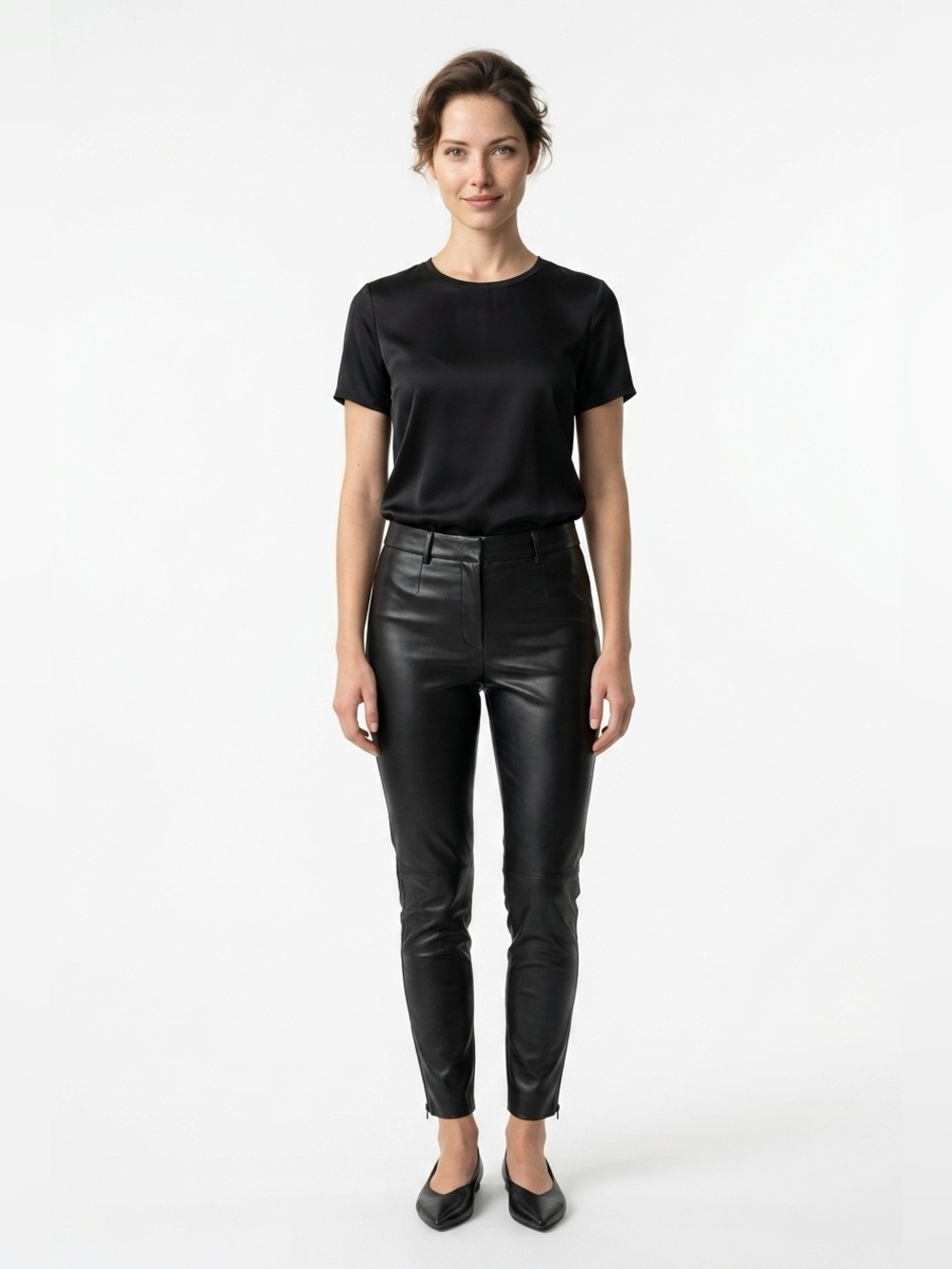 ✌️4 for $20✌️ Zara high waisted vegan leather cigarette pants